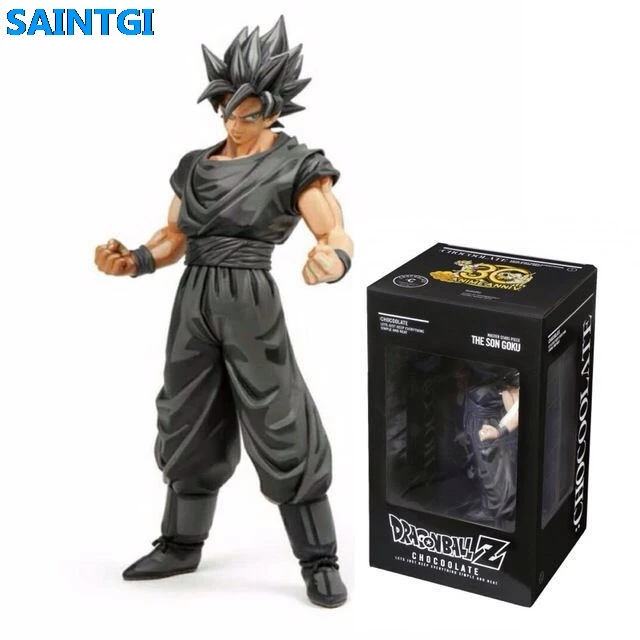 Saintgi Dragon Ball Z Super Saiyan Son Goku Chocolate 30 Years Action Figures 30cm Pvc Master Stars Piece Collection Model Action Figures Aliexpress