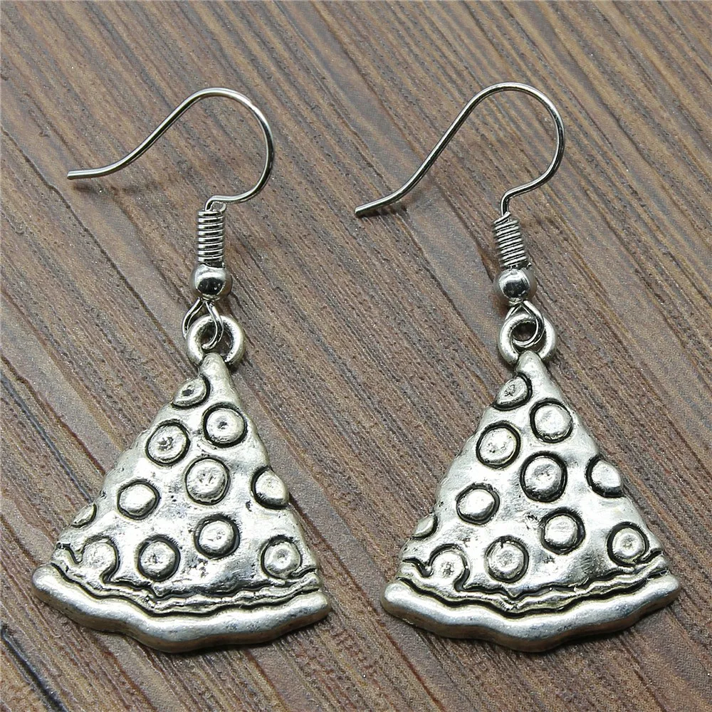 

25x22mm Simple Biscuit Charm Dangle Earring Charming Drop Earring Women Dropship Suppliers