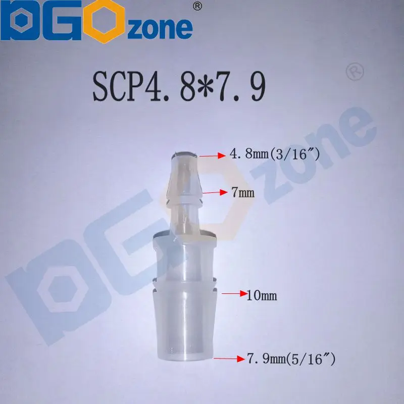3/1" PP пластиковый редукционный соединитель прямой пластиковый соединитель прямое соединение SCP4.8* 7,9 DGOzone