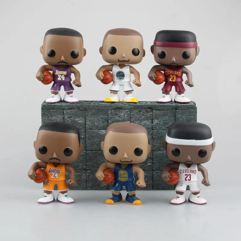 

Basketball Characters Kobe James Curry 10cm VINYL Action Figure Toys