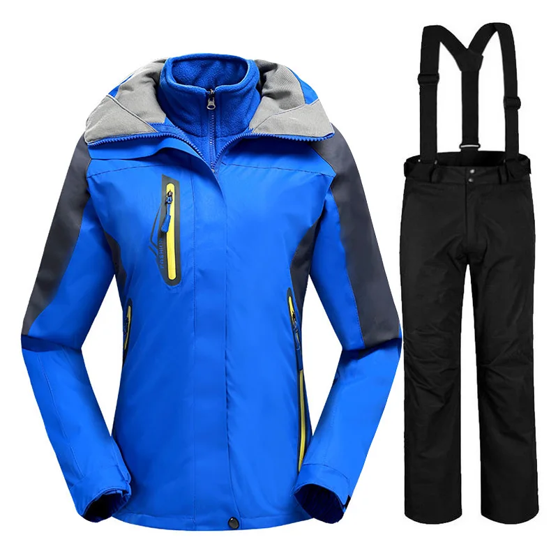 

Winter Women's Ski Suit High-quality Windproof Waterproof Breathable Thermal Snowboard Jackets Mountain Skiing Suit for Women