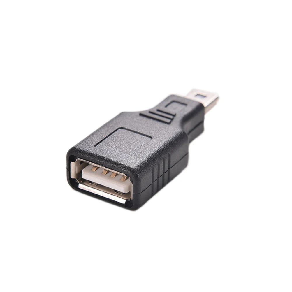 2 шт. мини USB 2.0 женщина к Micro/Mini USB B 5 Булавки штекер OTG usb-адаптер конвертер Connector до 480 Мбит/с черный