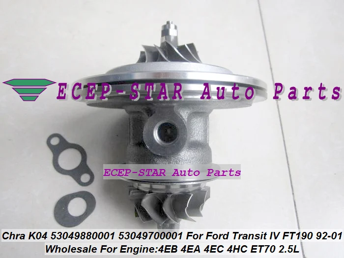 Turbo Cartridge Chra Core K04 53049880001 53049700001 1057139 Turbocharger For Ford Transit IV FT 190 4EB 4EA 4EC 