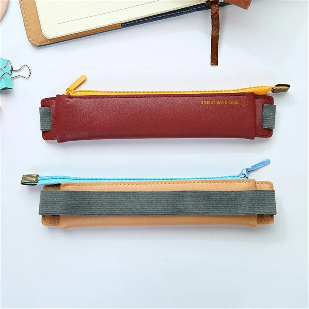 Мини-сумка из искусственной кожи, экологичный чехол-карандаш для книг, Портативная сумка для ноутбука, офисная, Студенческая, канцелярская, многофункциональная, школьная
