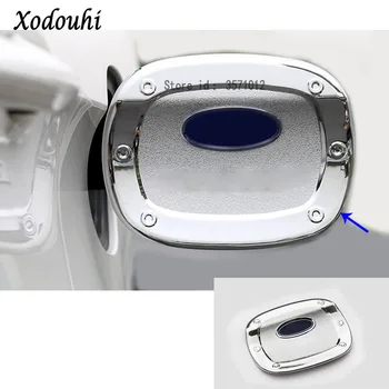 

For Ford EDGE 2015 2016 2017 Car Style Body Gas/Fuel/Oil Tank Cover Cap Stick Styling ABS Chrome Auto Car Parts Hoods 1pcs