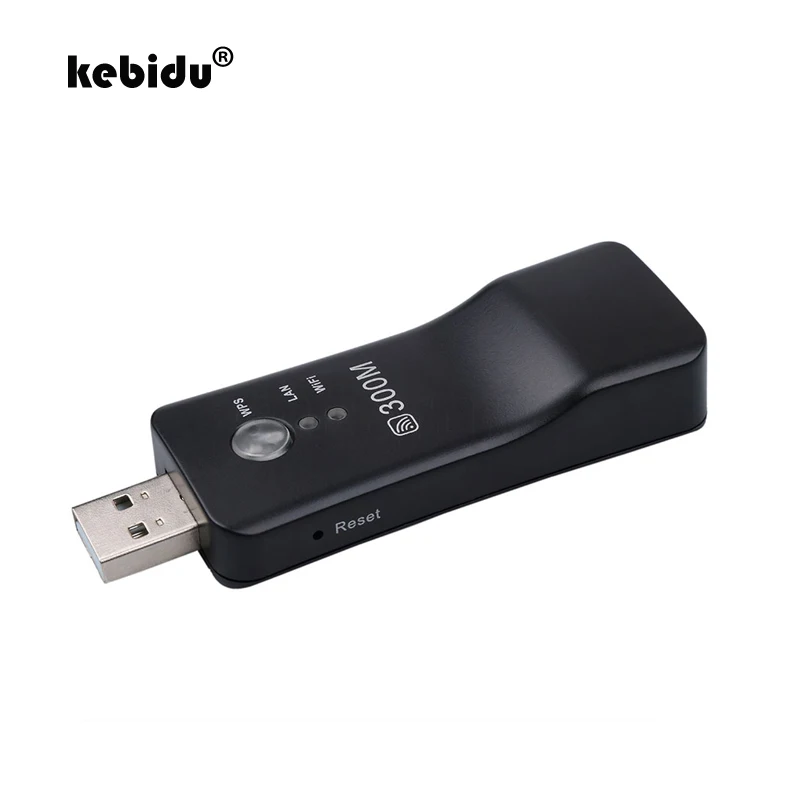 Универсальный беспроводной ТВ адаптер kebidu Wi Fi WPS 300 Мбит/с ретранслятор сетевой