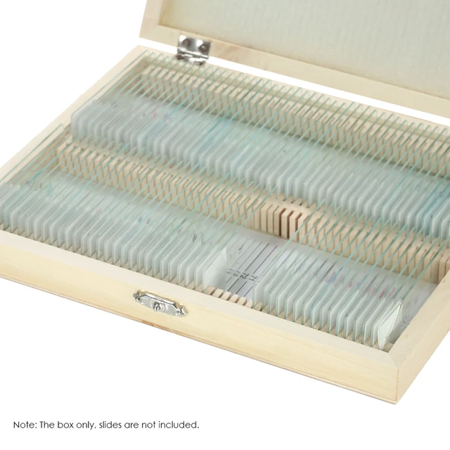 KKmoon Slide Box 100 Places Wooden Slide Storage Box with Numbered