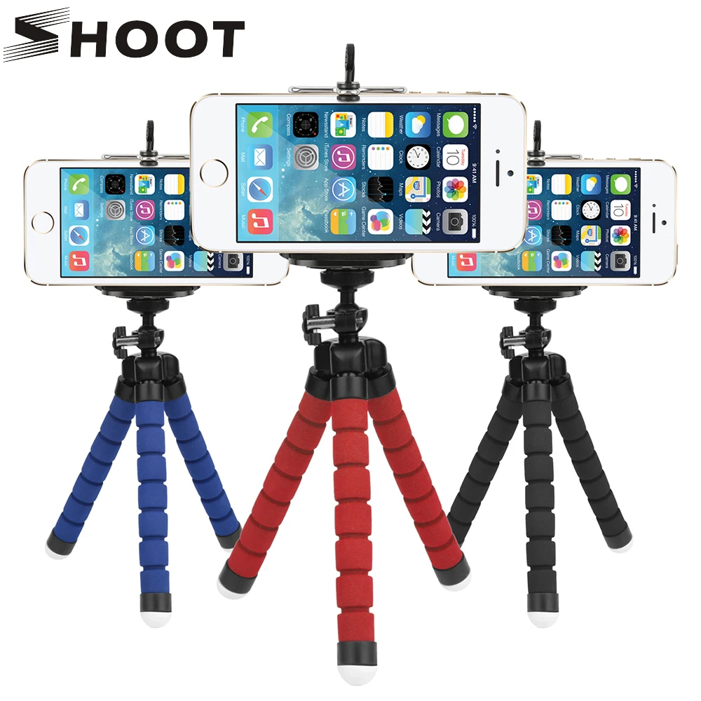 Mini Flexible Sponge Octopus Tripod for iPhone Samsung Xiaomi Huawei Mobile Phone Smartphone Tripod for Gopro Camera Accessory Mini Flexible Sponge Octopus Tripod for iPhone Samsung Xiaomi Huawei Mobile Phone Smartphone Tripod for Gopro Camera Accessory