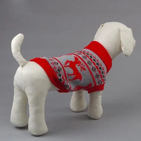 Модный питомец, маленькая собачка свитер для кота Рождественский олень трикотаж Верхняя одежда, жакет большая зимняя теплая одежда для домашних животных новейшая