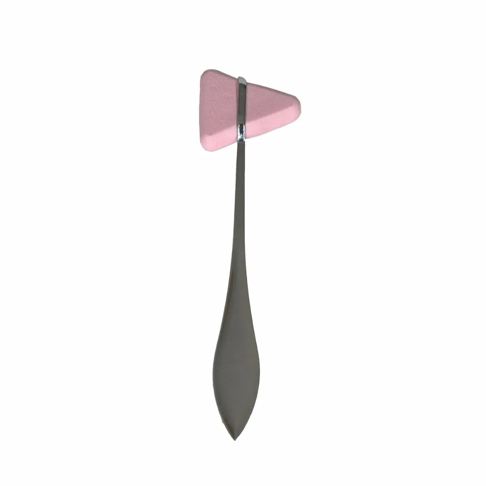 High Quality Personal Care Neurological Reflex Hammer Medical Knee Diagnostic Reflex Hammer With Pink/Black Color Triangle Shape