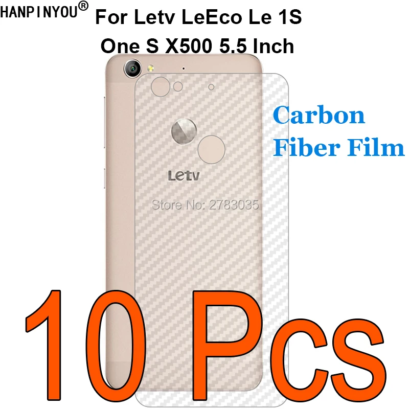 10 шт./лот для Letv LeEco Le 1S One S X500 5 дюйма прозрачная задняя пленка из углеродного