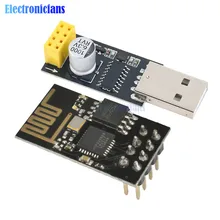 ESP01 программатор адаптер UART ESP-01 адаптер ESP8266 CH340G USB к ESP8266 Серийный беспроводной Wifi разработчик плата модуль