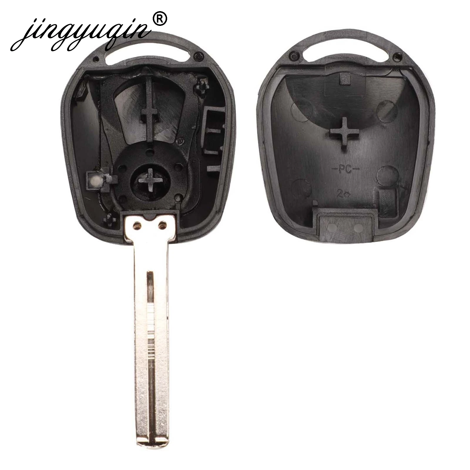 Jingyuqin 10 шт. 2 кнопки дистанционного ключа оболочки для SSANGYONG ACTYON KYRON REXTON RX7