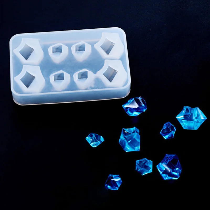 

1PC Ice Cube Diamond Shaped Jewelry Tool Jewelry Mold UV Epoxy Resin Silicone Molds for Making Jewelry