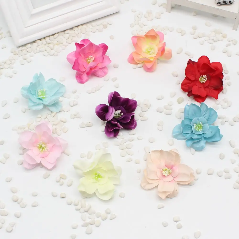10 pieces / handmade beam artificial silk flower decoration wedding diy crown gift artificial