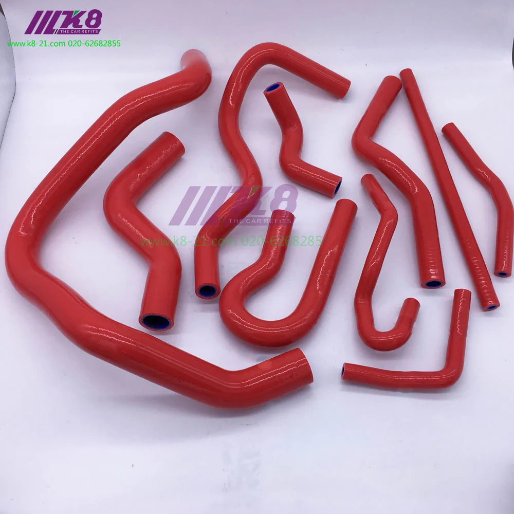 

Silicone Radiator Hose Kit FOR HONDA CIVIC D15 D16 SOHC EG/EK 92-00 (10 PCS) red/blue/black