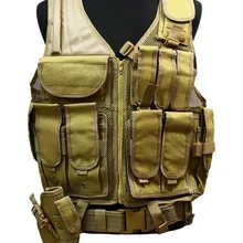 USMC Тактический охотничий боевой жилет(песок) пистолет Жилеты