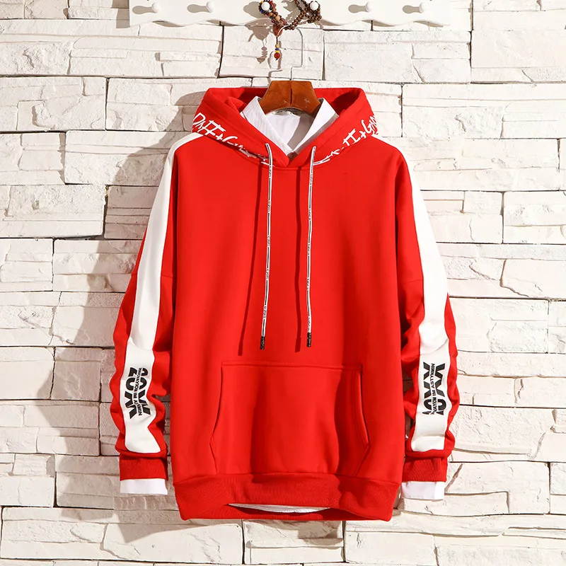 

LanTian Japanese Streetwear Men Hoodies 2019 Harajuku Letter Printed Man Casual Hooded Sweatshirts Hip Hop Oversized Hoodies