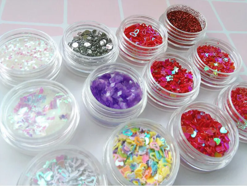 Bittb Nail Sequins Chunky Glitter Pearl Star Heart Jewelry Decor Nail Art Decorations Accessories Manicure Part