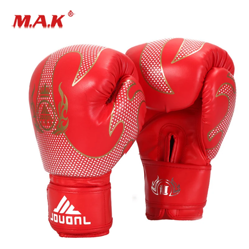 1 пара для мужчин's красные боксерские перчатки fit таэквондо Санда Боевые искусства обучение и каратэ бокс практика