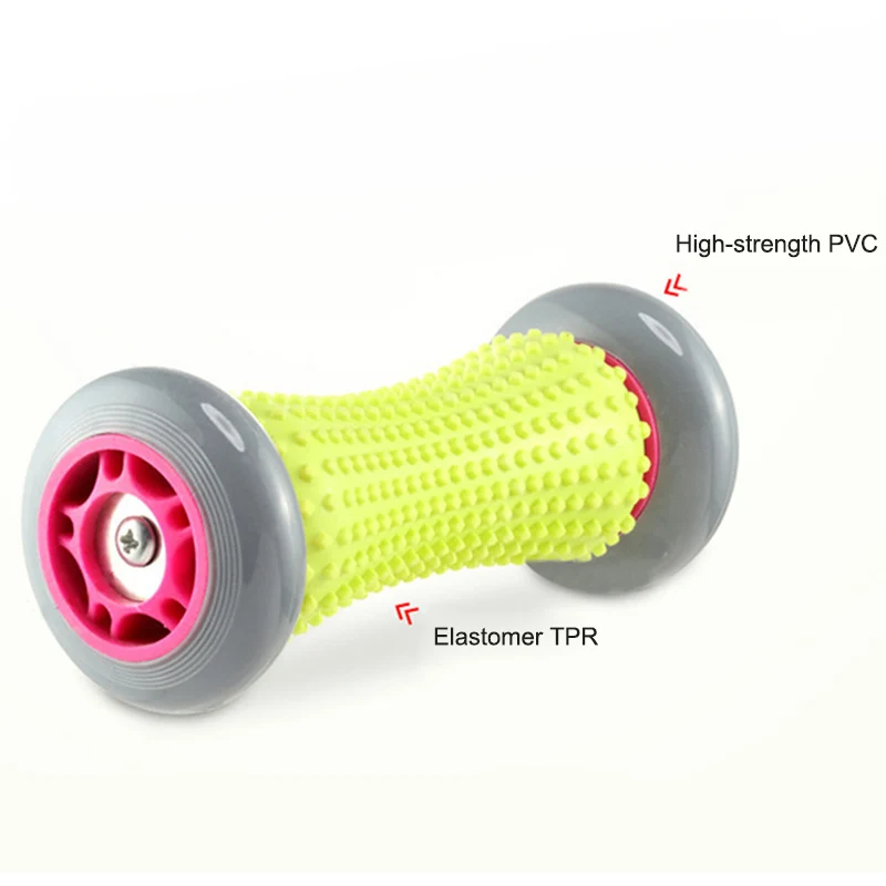 JUFIT ПВХ+ из термопластичной резины Йога массажный ролик Фитнес тела ноги руки восстановления роликовый массаж Training круг шкив колесо для фитнеса