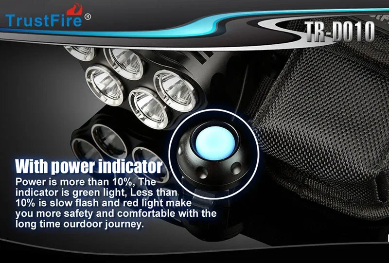 TrustFire TR-D010 Five T6 Lamp Bicycle Light