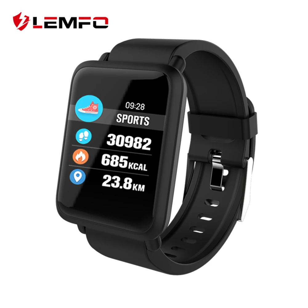 

LEMFO Multi Sport Modes Smart Waterproof Watch Blood Pressure Oxygen Heart Rate Monitoring Fitness Bracelet 20 Days Standby