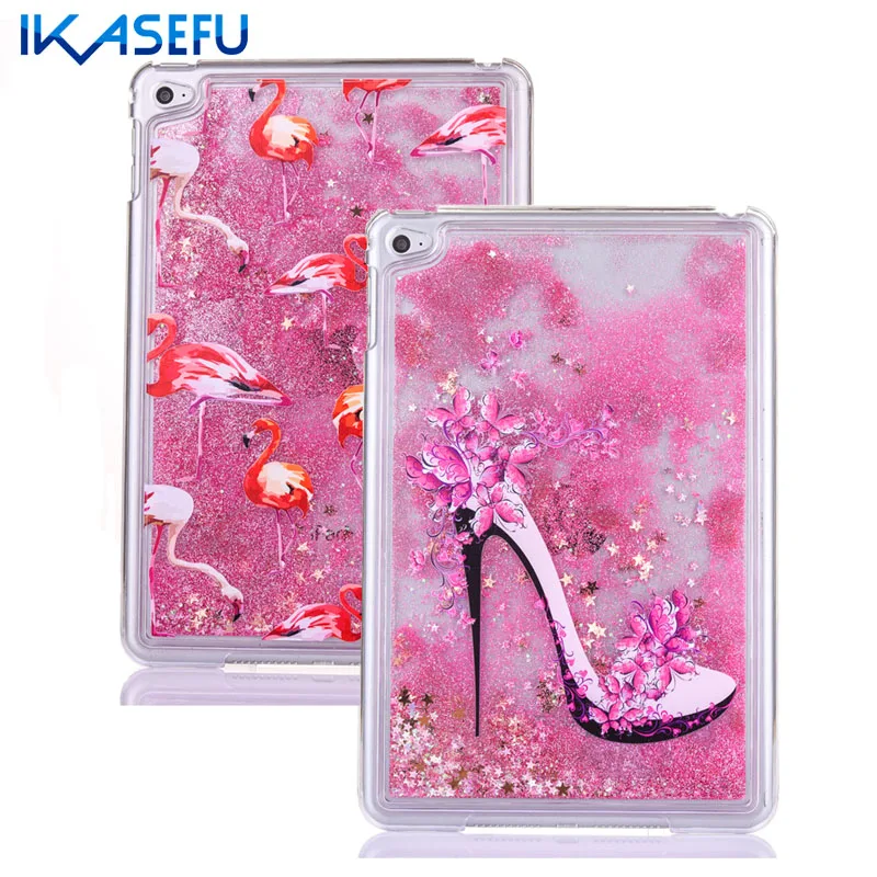 Ikasefu Картина Блеск Bling Coque для Mini 4 Apple Ipad mini4 7.9 дюймов пластиковый жесткий чехол