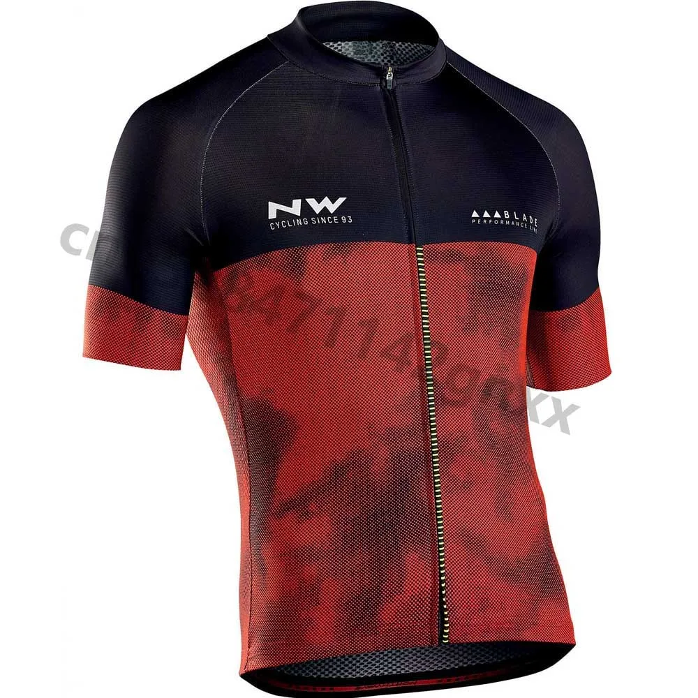 NW Northwave Велоспорт Джерси мужская с коротким рукавом MTB велосипедная одежда профессиональная, командная, велосипедная Одежда дышащая Ropa Ciclismo Hombre A09 - Color: 12