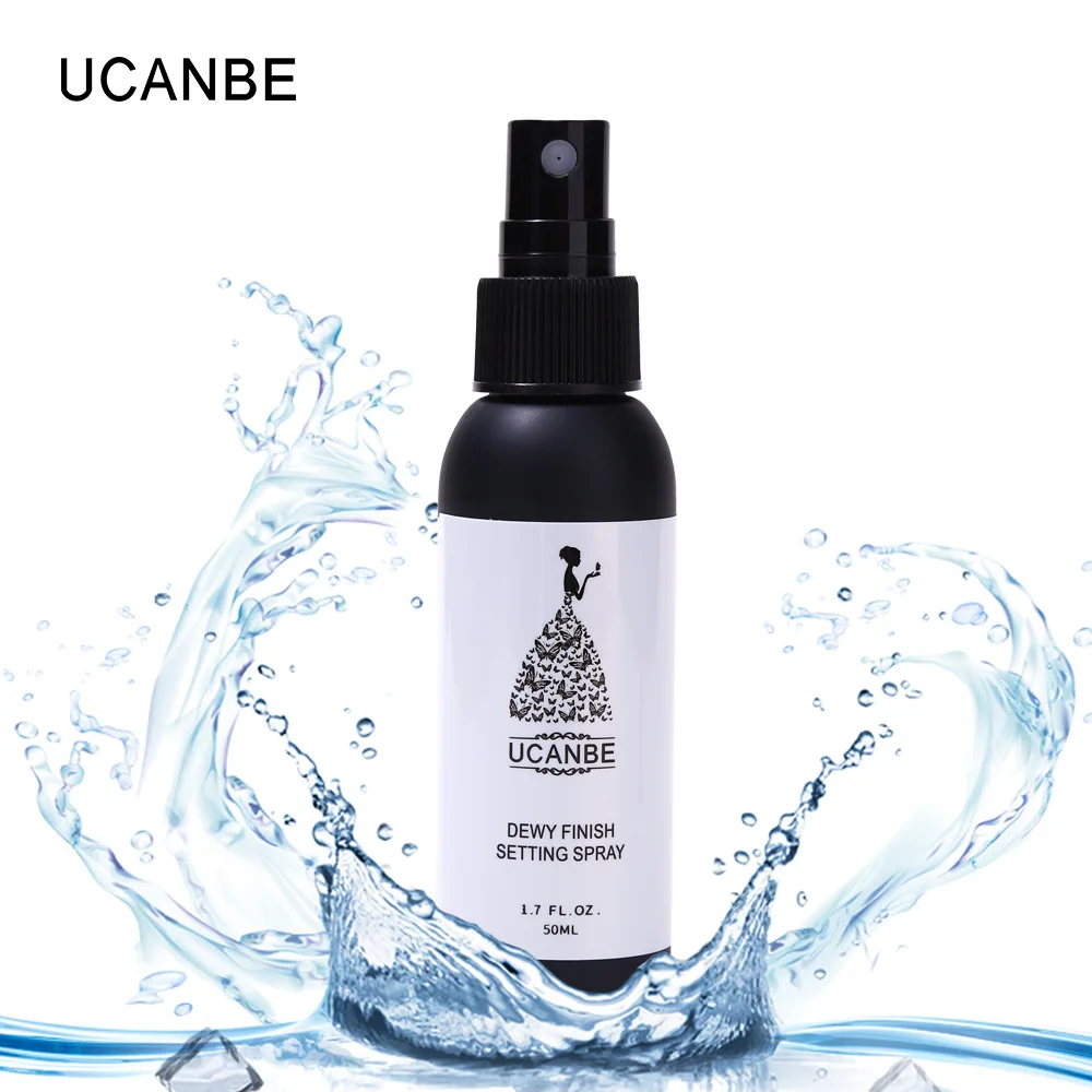 

UCANBE 50ml Makeup Spray Moisturizing Long Lasting Foundation Fixer Dewy Finishing Setting Spray Cosmetic Foundation