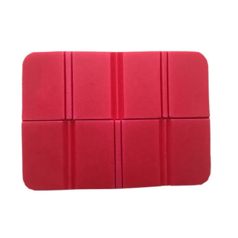 Portable 8 Folder Camping Mat Hiking Picnic Beach Pad Cushion Prevent Dirty Waterproof Moisture-Proof Foam Seat - Цвет: Красный