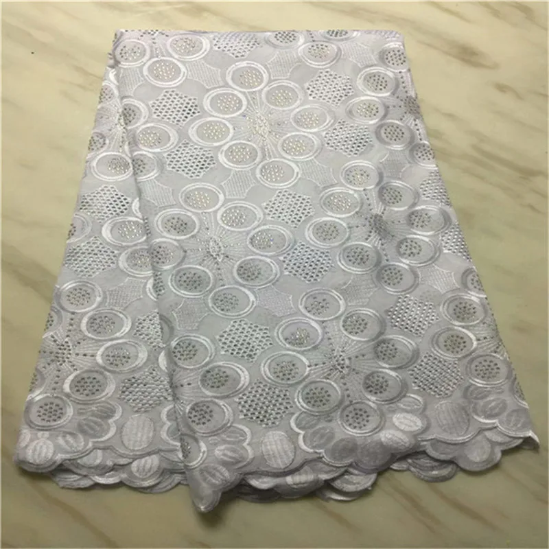 

Latest African Swiss Voile Lace 2019 High Quality Colorful Dry Lace Embroidered Cotton Voile Lace For Man Clothes