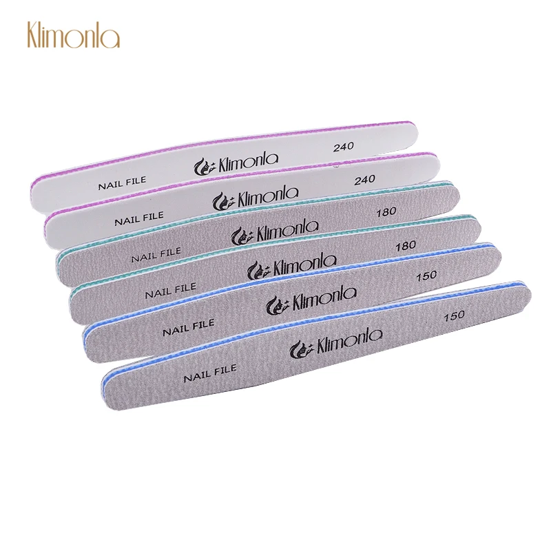 

6pcs/lot Nail File Sanding Trimming Grits 150/180/240 Nail Polish Buffer Blocks Double Side Nail Art Buffing Tools