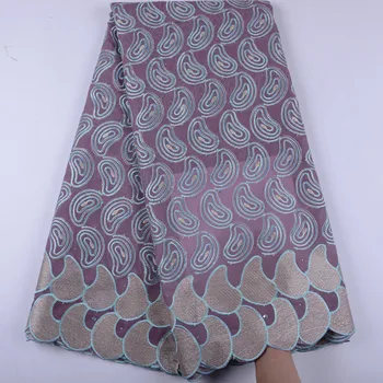 

High Quality Dry Lace Fabric With Stones Party DIY Lace Material Swiss Voile Lace In Switzerland A1441