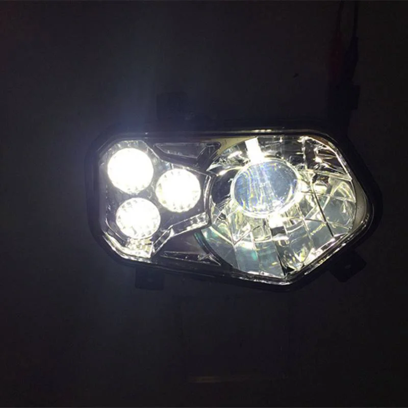 ATV Accessories Led Lights Atv Headlights Polaris RZR XP 900 New LED headlights Polaris RZR 800 LED Black projector headlights