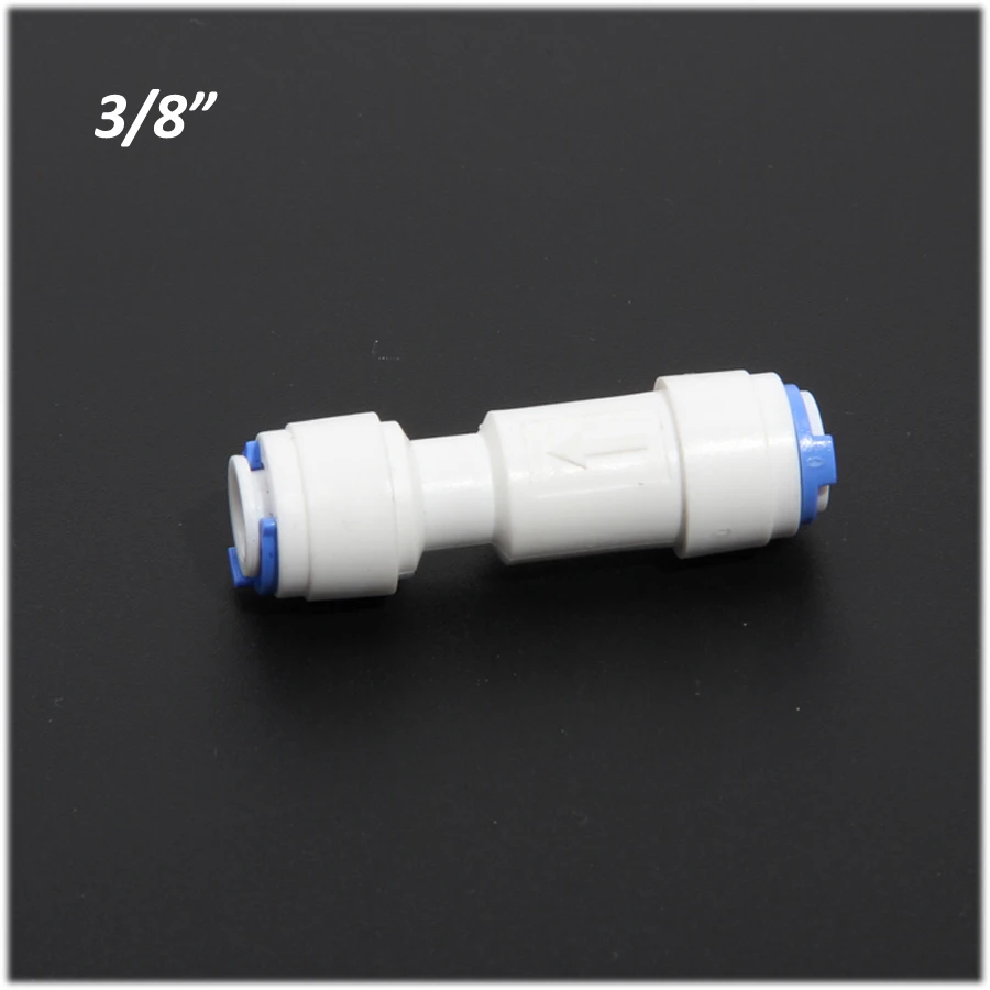 

3/8" dn10 quick connect check valve for ro pure water reverse osmosis system filters water filter