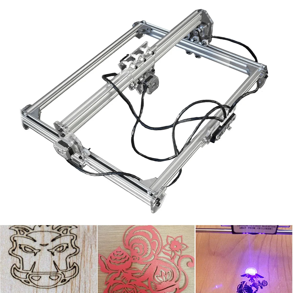 

Desktop 2000MW 65x50cm Mini Laser Engraver Cutter DIY Logo Mark Printer CNC Engraving Carving Machine For WIN 7 10 for XP System