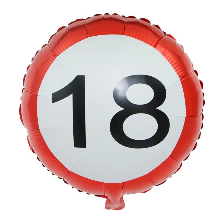 

18 Inch Number Balloons Kids Eighteen Years Old Boy Girl Happy Birthday Get together Party Decoration Number Balloons