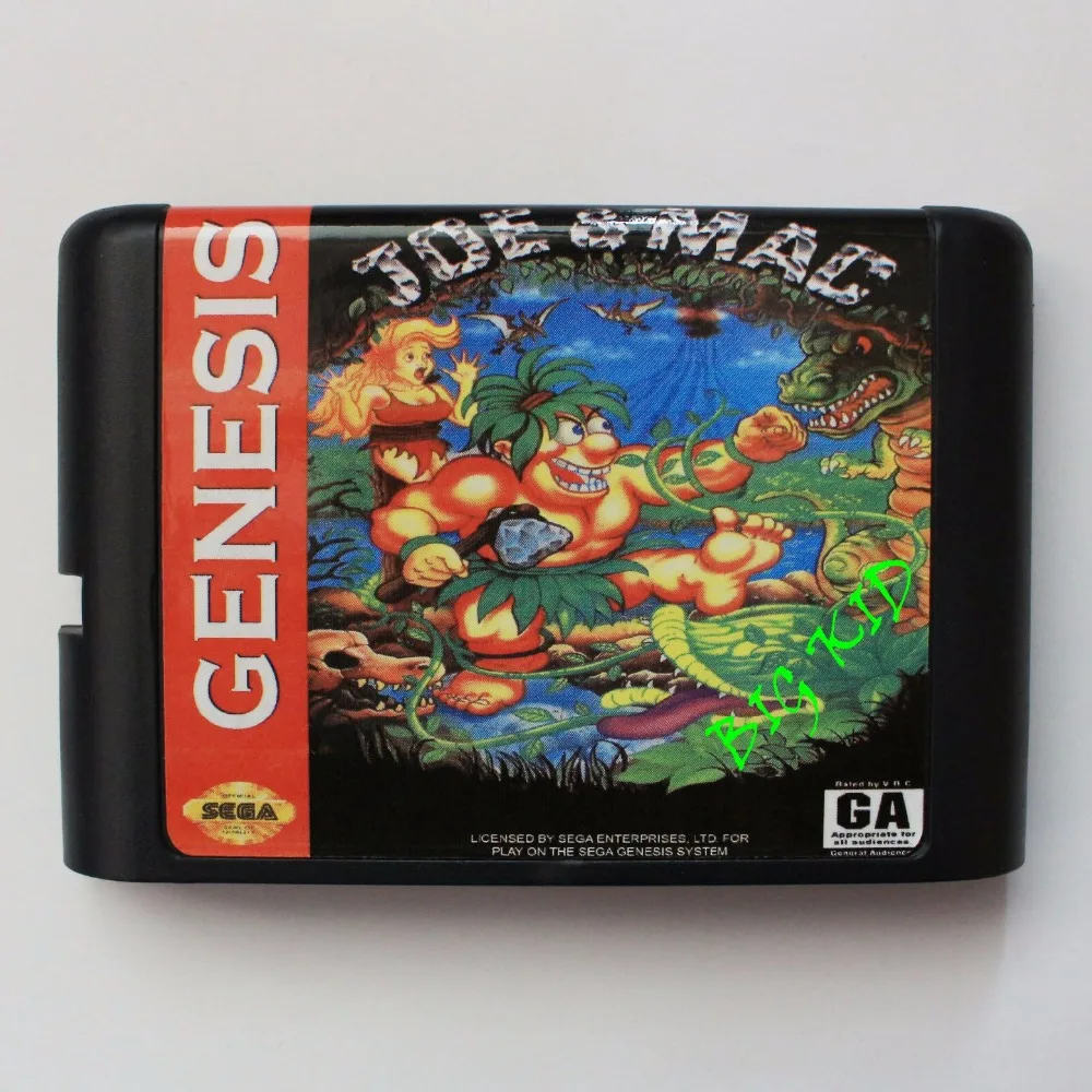 

JoeMac 16 bit SEGA MD Game Card For Sega Mega Drive For Genesis