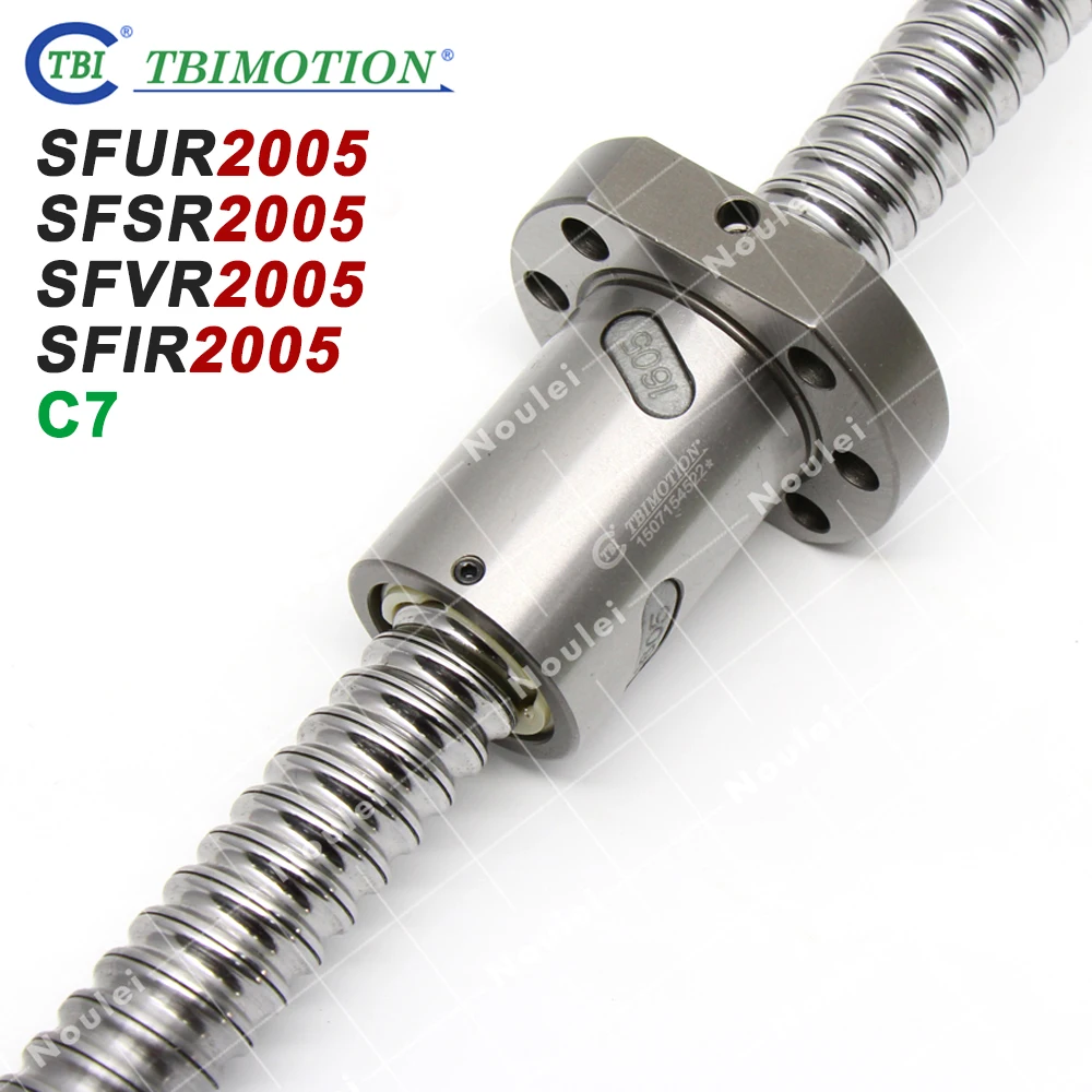 

TBI 2005 CNC Rolled Ball Screws set 600mm with C7 Ballscrew Nut SFU2005 SFNU2005 SFI2005 SFV2005 SFS2005 SFU SFS SFV
