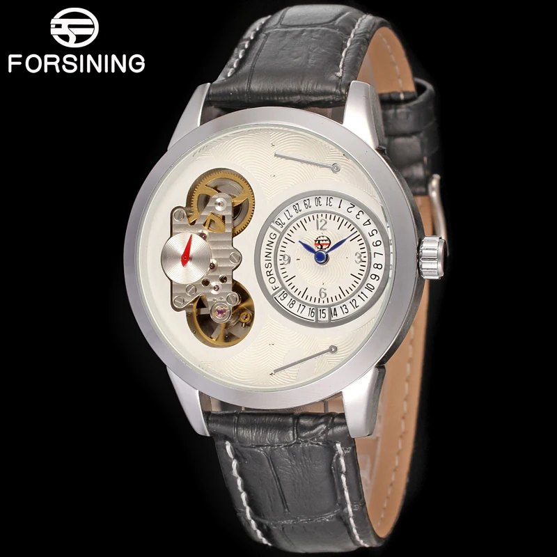 

Quartz Watch Mechanical Mens Clock Hands Wind Forsining Automatic Watches Date Genuine Leather Strap Male Clock Horloges mannen