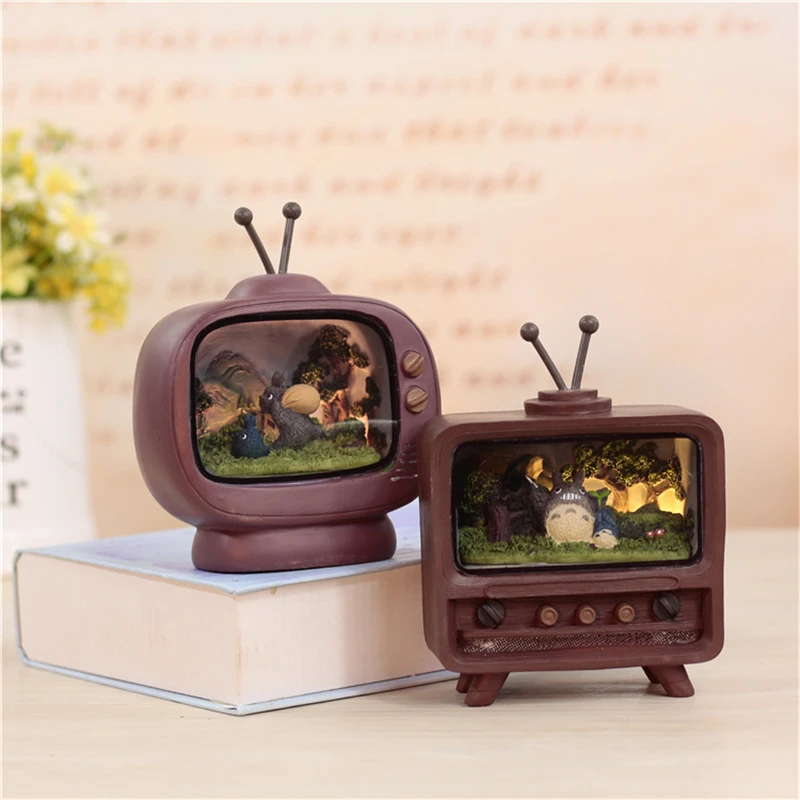 Новинка освещение студия Ghibli унесенный спиралью светодиодный ночник ТВ миниатюрная Сенсорная лампа дети чтение Тоторо Свет Спальня Декоративные