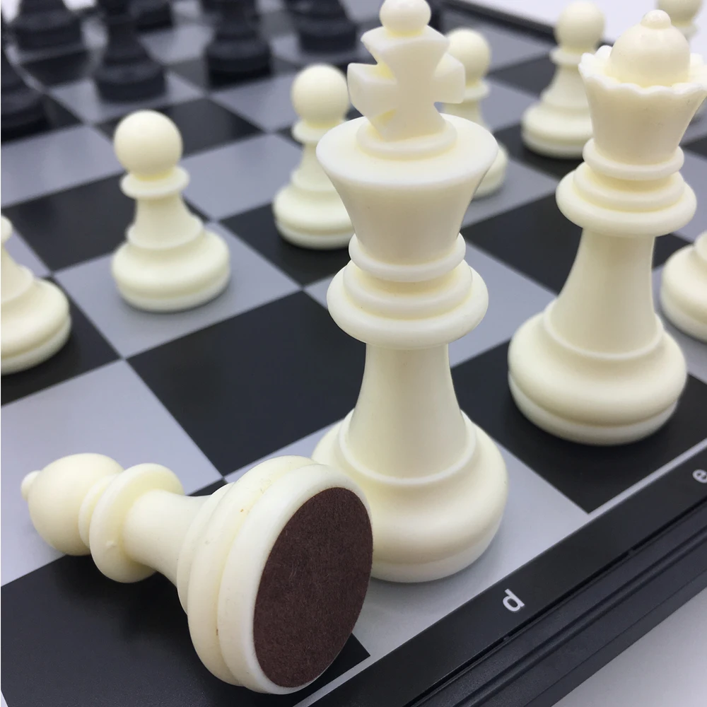 Стандартные шахматы для взрослых большие Магнитные фигурки и складная коробка для платы Размер 32 см x 32 см шахматы подарки для мужчин
