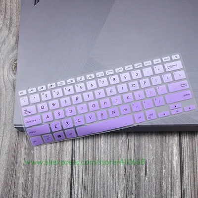 Gradual purple 13,3 дюйм чехол для клавиатуры протектор для ASUS VivoBook S13 S330UN s330ua S330U s330 adol S 13 силиконовая защитная Клавиатура для ноутбука - Цвет: Gradual purple