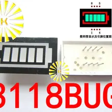 5 шт. x 5 сегментный светодиодный дисплей с цифровым дисплеем изумрудно-зеленый светодиодный внутренний+ красный светодиодный внешний 3118BUG