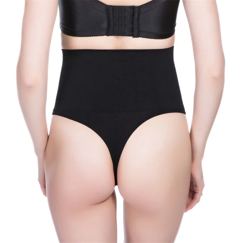 Women High Waist Trainer Tummy Slimming Control Cincher Underwear Body Shaper Thong G-string Butt Lifter Panties modeling strap
