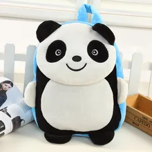 Suave de los niños Mochilas de Peluche Niños Lindo Panda Zoológico Infantil Rosa Bolso de Hombros Del Bebé de Almacenamiento de Alimentos Bolsas Kindergarten para Los Regalos
