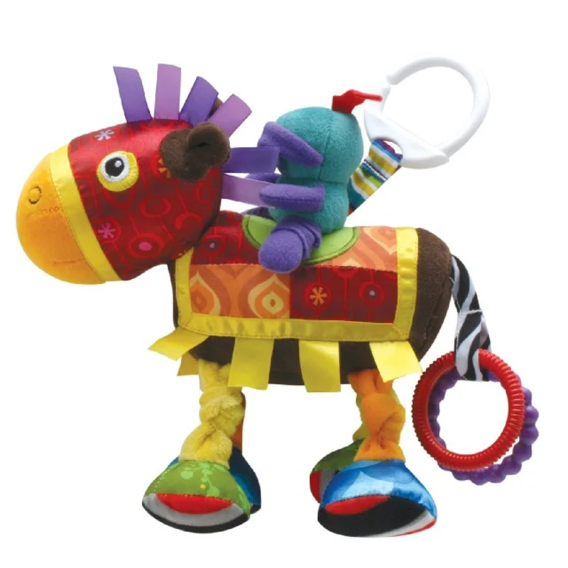 BaBy Toy Kids Plush Rattle Toys Educational Musical Soft Baby Teether Bed Stoller Hanging Musical Stuffed