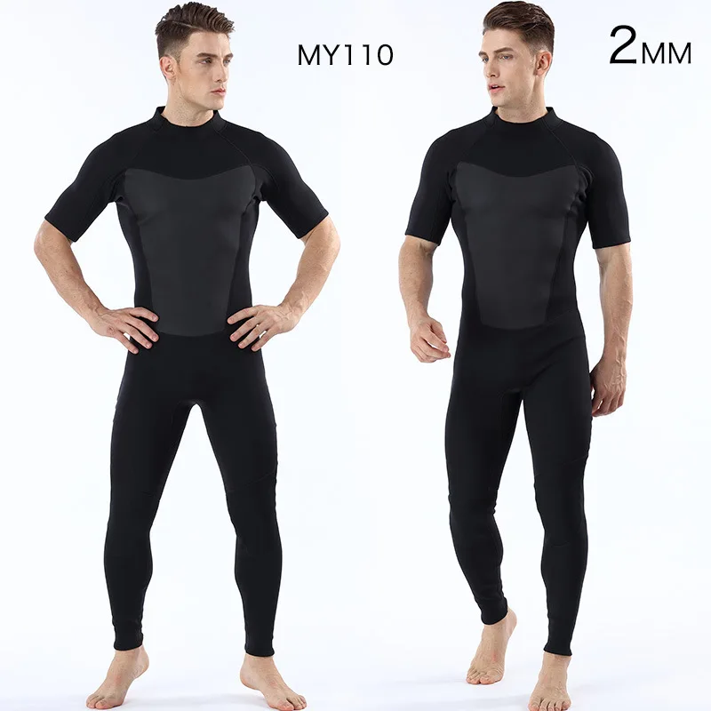 

Diving suit 2MM men's short sleeved trousers diving suit warm diving surfing clothes outdoor diving suit new arrival