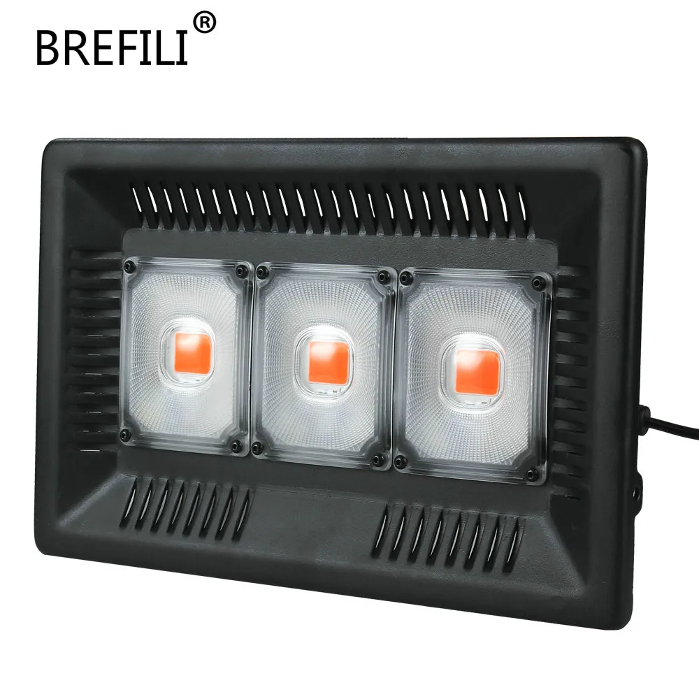

BREFILI Full Spectrum LED Grow Light IP67 100W 200W 300W Led COB Grow FloodLight for Plant Indoor Outdoor Hydroponic Greenhouse